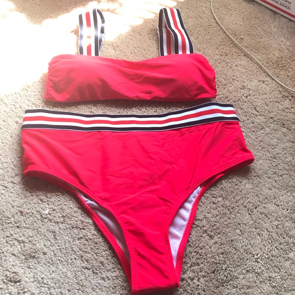 Multi Stripe Bikini Set